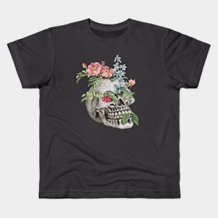 Floral Skull Kids T-Shirt